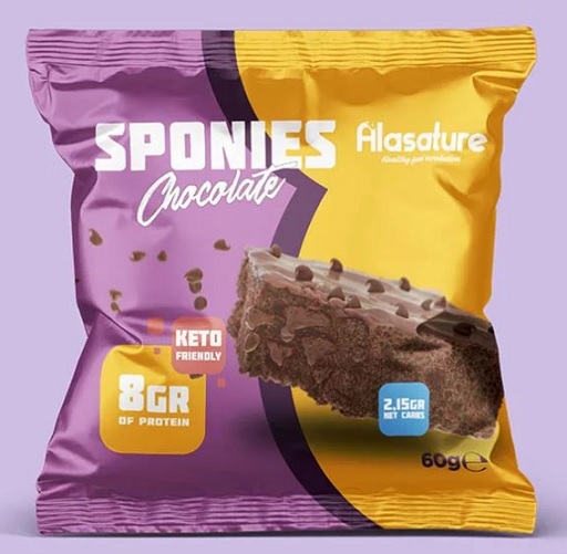 Alasature Sponies (Brownie) 8 x 60g Chocolat Blanc