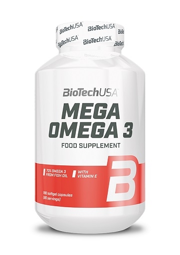 BioTech Mega Omega 3, 180 gélules