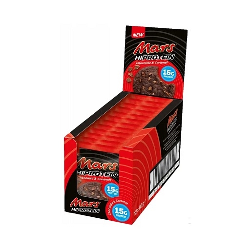Biscuits riches en protéines Mars 12x60g Chocolat et Caramel
