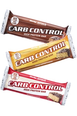 Body Attack Carb Control - Barre protéinée 100g (15 Barres) Chocolat croquant