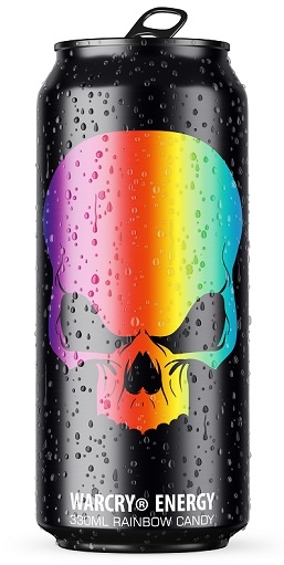 Boisson énergétique Genius Nutrition Warcry noire (24 x 330 ml) Mangue Pêche