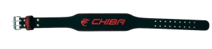 Chiba - 40810 - Ceinture en cuir noir/rouge L