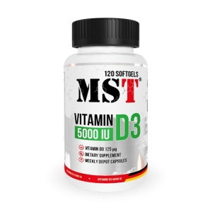 MST - Vitamine D3 5000UI 120 Gélules