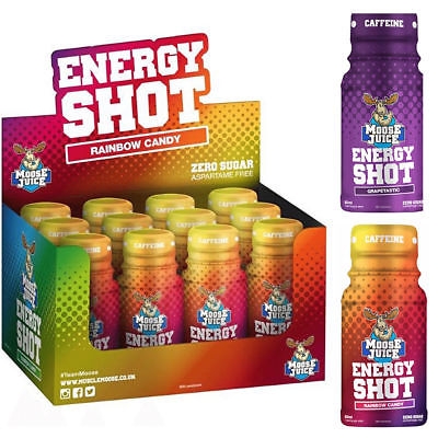 Muscle Moose Energy Shot - (12x60ml) Grapetastic