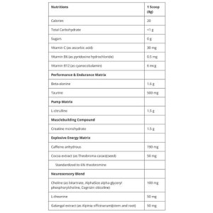 MuscleTech naNO Vapor X5 Next Gen Framboise Bleue 228 g