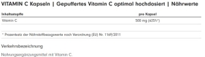 ProFuel Vitamine C tamponnée 365 gélules