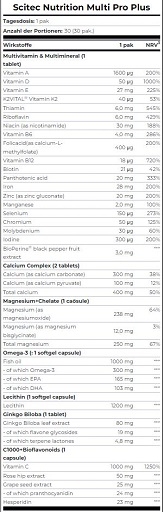 Scitec Multi Pro Plus 30 paquets