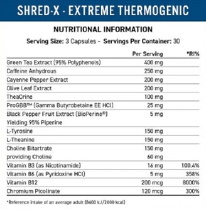 Applied Nutrition Shred-X 90 gélules