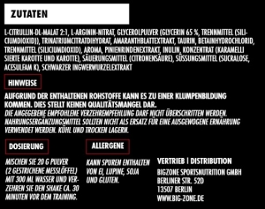 Big Zone Bloodstorm 2.0 300 g Pêche