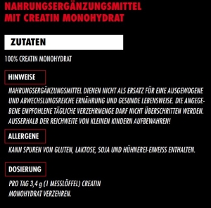 Big Zone Créatine 500 g