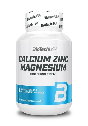 BioTech Calcium Zinc Magnésium - 100 Tablettes