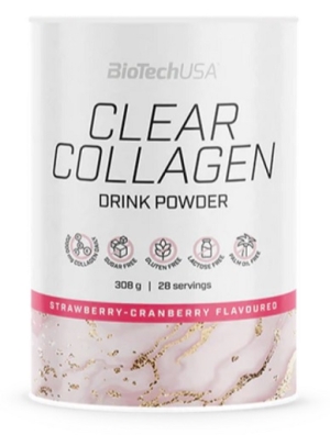 BioTech Clear Collagen 308 g Fraise Cranberry