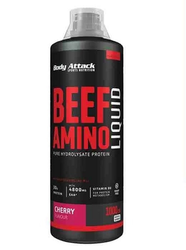 Body Attack Beef Amino Liquide 1000 ml Cerise