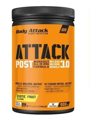 Body Attack POST ATTACK 3.0 900 g Fruits exotiques
