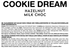 INLEAD Cookie Dream Noisette 128 g Chocolat Blanc