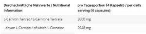 INLEAD L-Carnitine Tartrate 120 gélules