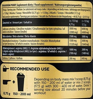 Kevin Levrone Shaaboom Pump ÉCHANTILLONS 10x17,5g