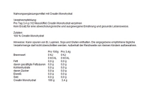 Monohydrate de créatine NNT 500 g