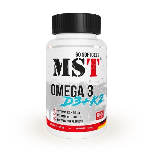 MST - Oméga 3 + D3 + K2 - 60 gélules