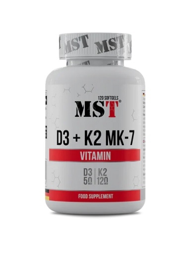 MST - Vitamine D3 + K2 + MK-7 120 Gélules