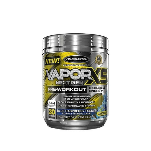 MuscleTech naNO Vapor X5 Next Gen Framboise Bleue 228 g