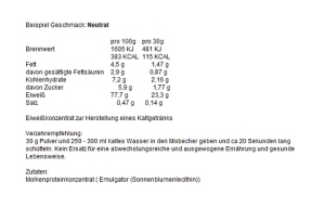 NNT Whey 510 g Vanille