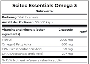Scitec Omega 3 100 gélules