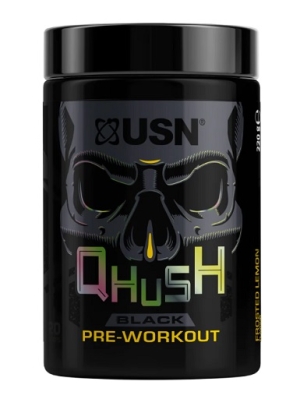 USN QHUSH Black Pré-entraînement 220 g 20 portions - Berry Blaze