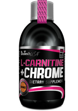 BioTech L-Carnitine + Chrome Concentré liquide 500 ml Orange