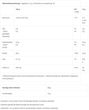 BioTech Marine Collagen 240g Thé vert Citron