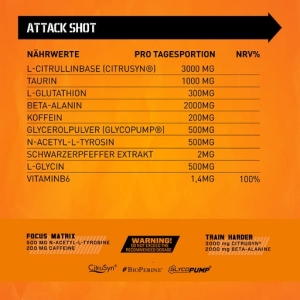 Body Attack Attack Shot 20 x 60 ml Baies sauvages