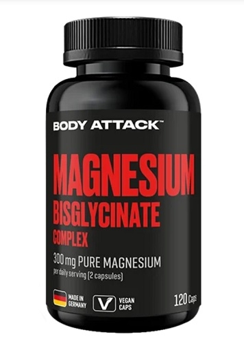 Body Attack Bisglycinate de magnésium 120 gélules
