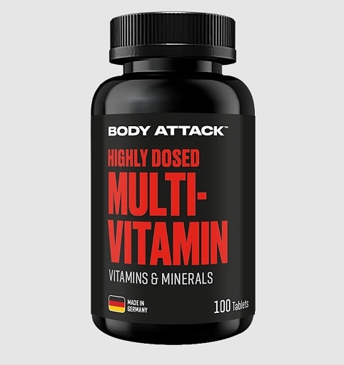 Body Attack Multivitamines 100 comprimés