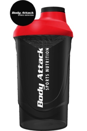 Body Attack Shaker 600 ml noir