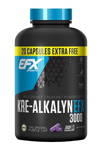 EFX Kre-Alkalyn 3000 - 260 gélules