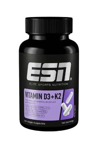 ESN Vitamine D3 + K2 120 gélules