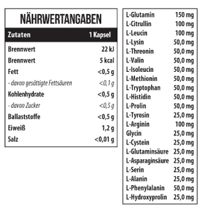 MST - 21 acides aminés 60 capsules