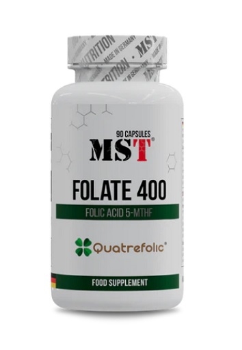 MST - Folate 400 Quatrefolic 90 gélules