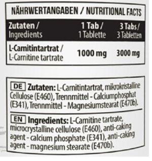 MST - L-Carnitine 1000 90 tablettes