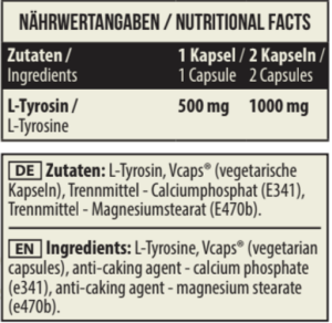 MST - L-Tyrosine 1000 90 gélules