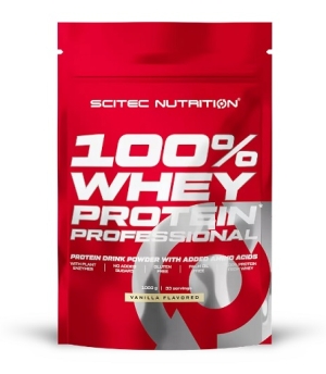 Scitec 100% Whey Protein Professional 1000 g Vanille