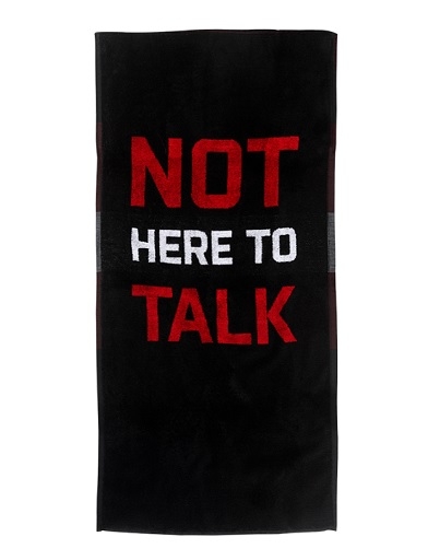 Serviette nutritionnelle XXL 95 x 50 cm Pas là pour parler