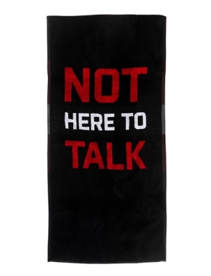 Serviette nutritionnelle XXL 95 x 50 cm Pas là pour parler