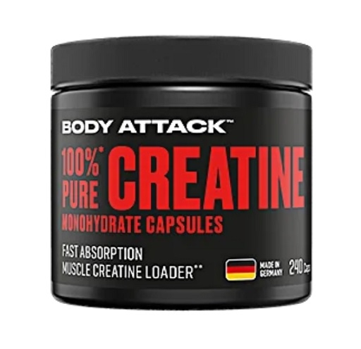 Body Attack 100% pure créatine 240 gélules