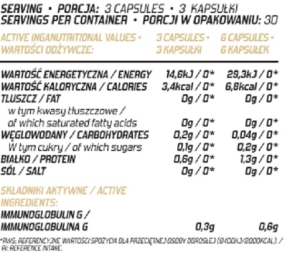 Colostrum 30 % Evolite Nutrition - 90 gélules