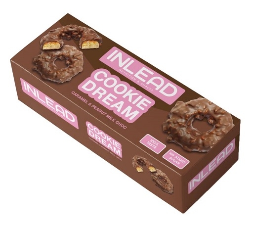 INLEAD Cookie Dream Caramel et Cacahuète 125 g Chocolat au Lait