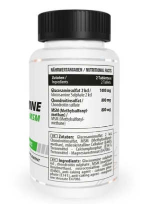 MST - Chondroïtine Saine + Glucosamine + MSM 60 comprimés