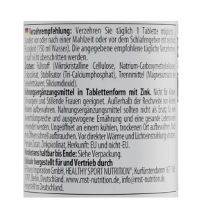 MST - Healthy® Picolinate de zinc 60 tablettes