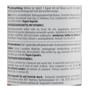 MST - Vitamine C Calcium L-Ascorbate 1000 mg 90 gélules