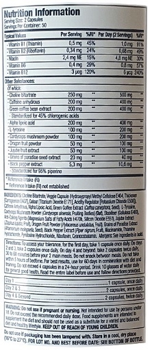 Muscletech Hydroxycut Hardcore SUPER Elite 100 gélules